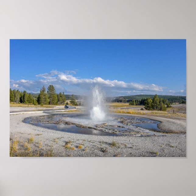 Sawmill Geyser, nationalparken Yellowstone Poster (Framsidan)