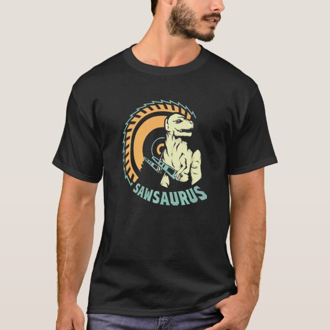 Sawsaurusbyggare   t shirt (Framsida)