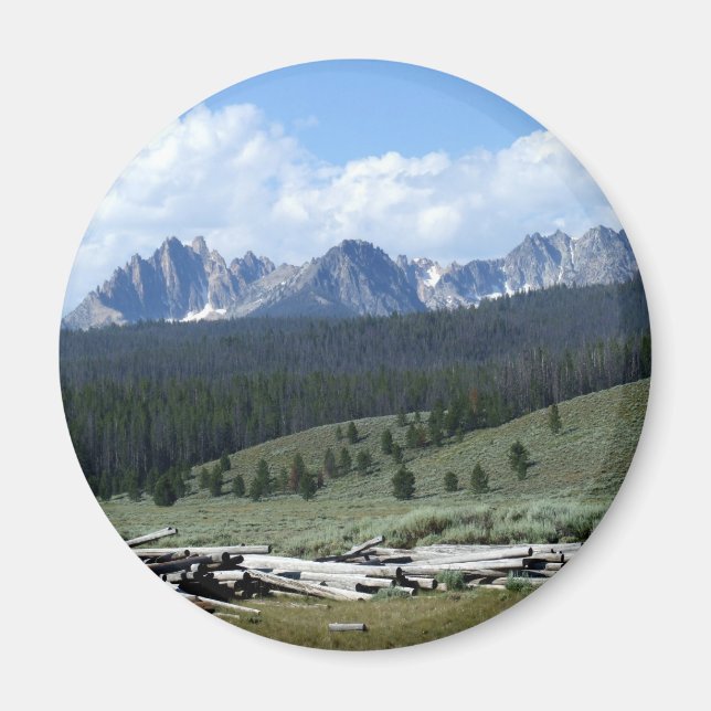 Sawtooth Mountains Magnet (Framsidan)