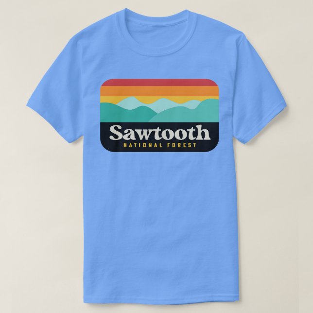 Sawtooth National Forest Camping Idaho Hiking TShi T Shirt (Design framsida)