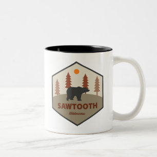 Sawtooth Wilderness Idaho Bear Två-Tonad Mugg