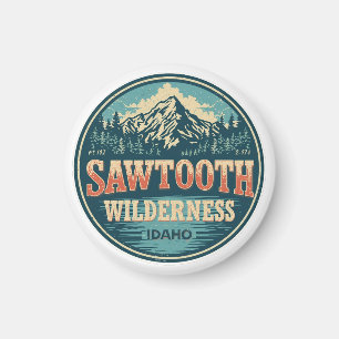 Sawtooth Wilderness Idaho Berg Vandring Alpin Magnet