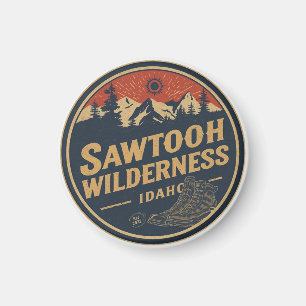 Sawtooth Wilderness Idaho Bergvandring Alpin Magnet