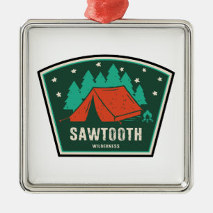 Sawtooth Wilderness Idaho Camping Julgransprydnad Metall