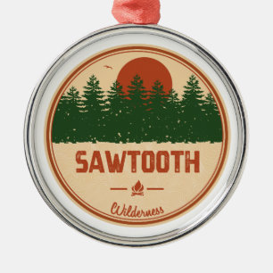 Sawtooth Wilderness Idaho Julgransprydnad Metall