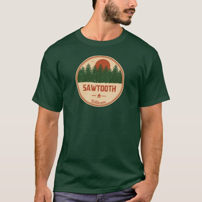 Sawtooth Wilderness Idaho T Shirt (Framsida)