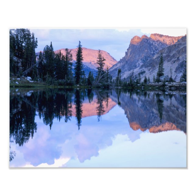 Sawtooth Wilderness, Idaho. USA. Cumulusmoln Fototryck (Framsidan)