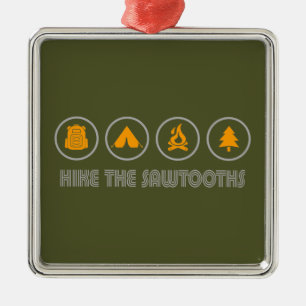 Sawtooths Idaho Julgransprydnad Metall