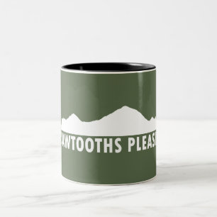 Sawtooths, tack Två-Tonad mugg