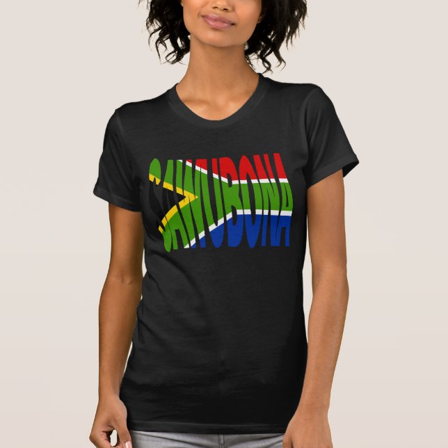 Sawubona (isiZulu - Hallo) T-shirt (Framsida)