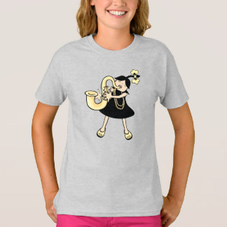 sax baby tee shirt