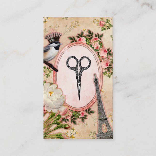 Sax för fågel för stylist för visitkort (Framsida)