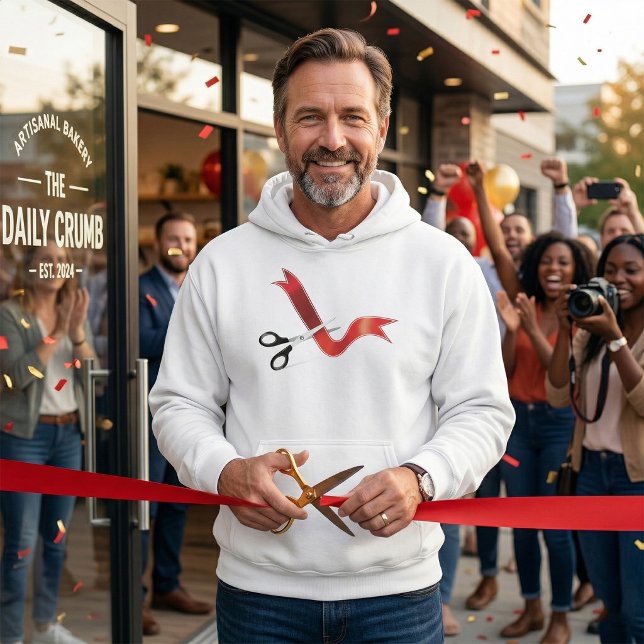 Sax för invigningsfirande skär bandet hoodie (Skapare uppladdad)