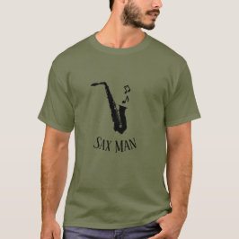 Sax Man Coola Funny Music Saxophone T Shirt
