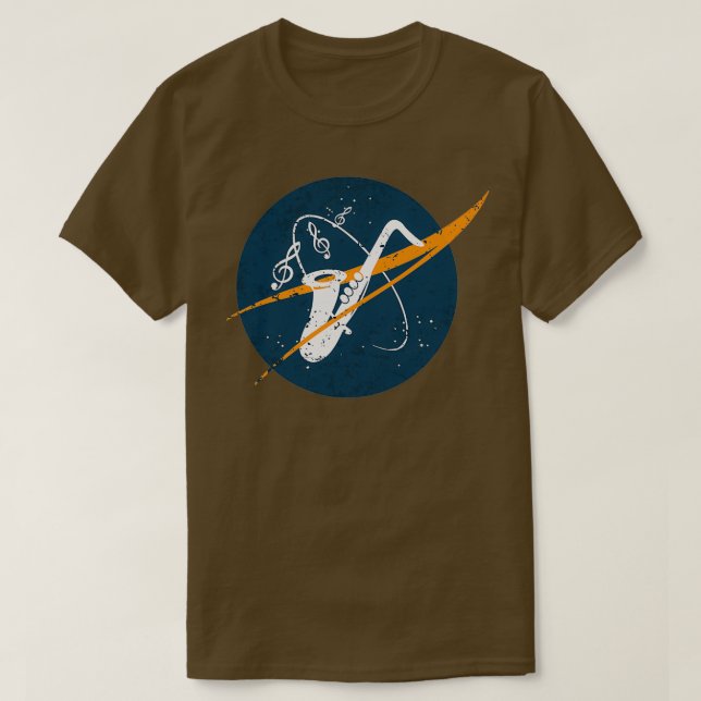 Sax Space-Vintage T Shirt (Design framsida)