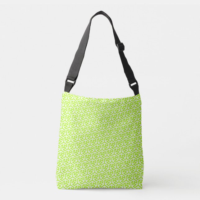 Saxade hexagoner crossbodyväska axelväska (Framsida)