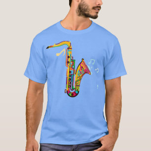 Saxaphone Funny Gifts Musical Instrument T Shirt