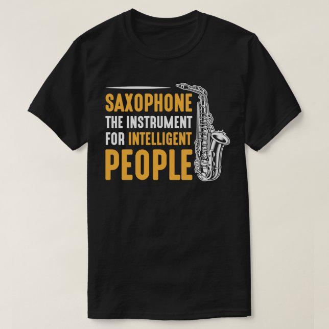 Saxaphone Musical Instrument Sax Player  T Shirt (Design framsida)