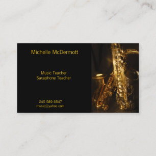 Saxaphone visitkort