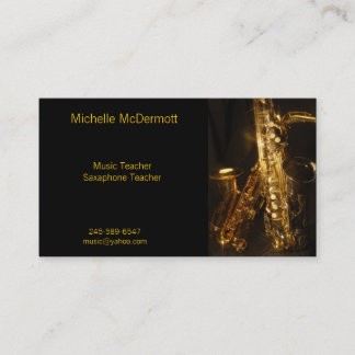 Saxaphone visitkort