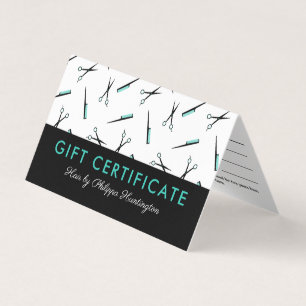 Saxar & kombs Hair Salon Gift-certifikat Kort
