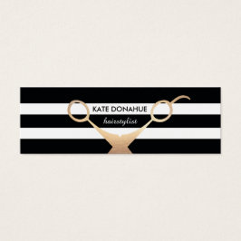 Saxare Svartvit rand Salon Möte Litet Visitkort