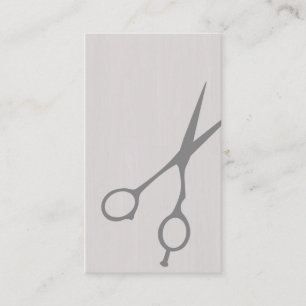 Saxbarberare-/Cosmetologistvisitkort (grå färg) Visitkort