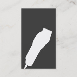 Saxbarberare-/Cosmetologistvisitkort (grå färg) Visitkort