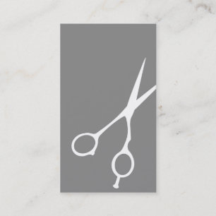Saxbarberare-/Cosmetologistvisitkort (grå färg) Visitkort