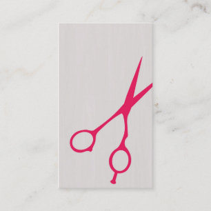 Saxbarberare-/Cosmetologistvisitkort (Magent) Visitkort