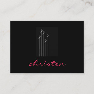 saxblommor visitkort