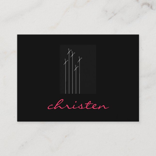 saxblommor visitkort (Framsida)