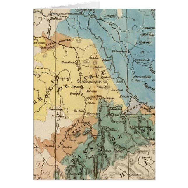 Saxe mineralogique hälsningskort (Framsidan)