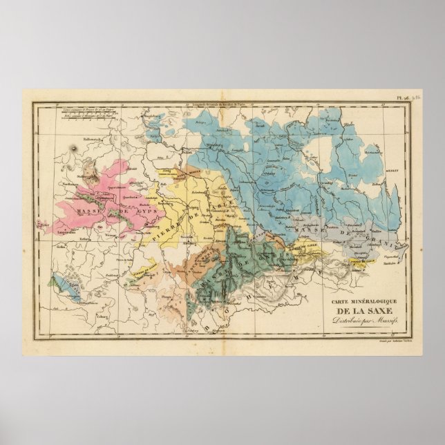 Saxe mineralogique poster (Framsidan)