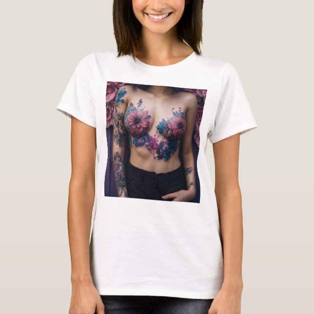 "Saxi Girl Hett: Sizzling Musical Vibe T-Shirt" T Shirt (Framsida)
