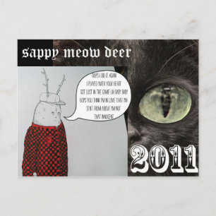 saxig mej-hjort helg vykort