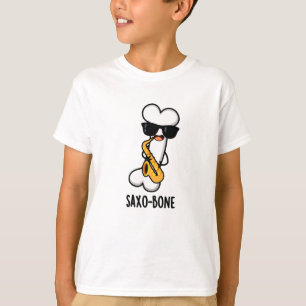 Saxo-bone Funny Bone Funny Music Pun T Shirt