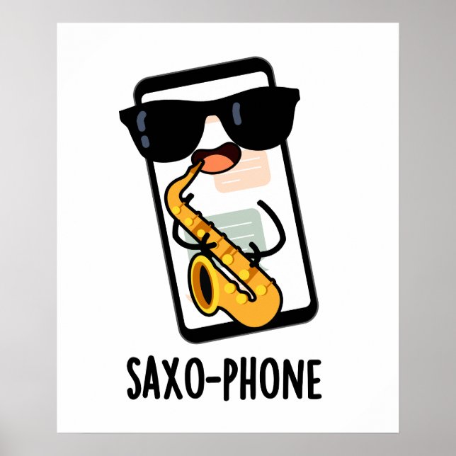 Saxo-fon Roliga Mobilskämt  Poster (Framsidan)