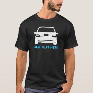 Saxo vit + din text tee shirt