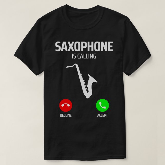 saxofon 1 t shirt (Design framsida)