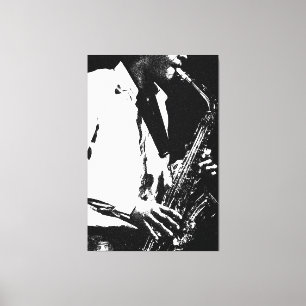 Saxofon, 40 x 60 (100 x 150 cm), wacnm canvastryck