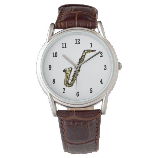 Saxofon Armbandsur (Framsida)