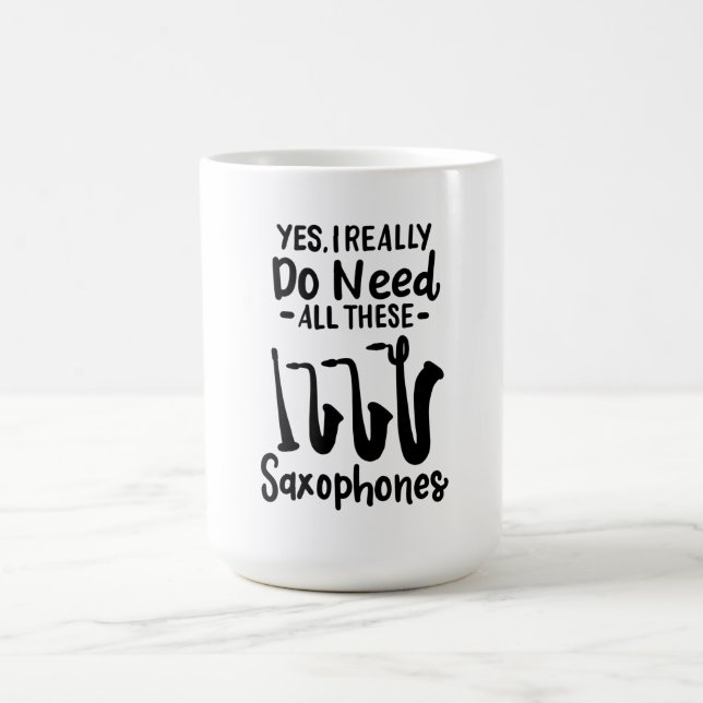Saxofon - axofontyper kaffemugg (Center)