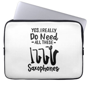 Saxofon - axofontyper laptop fodral