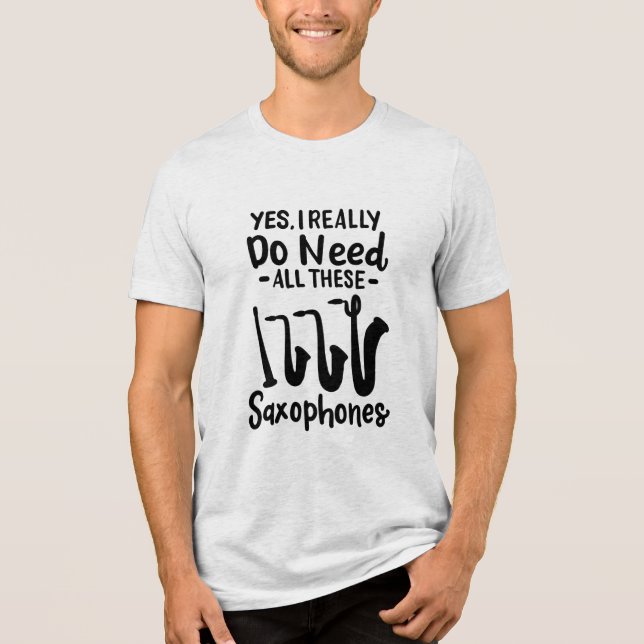 Saxofon - axofontyper t shirt (Framsida)