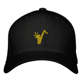 Saxofon Broderad Keps