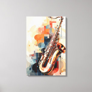saxofon canvastryck