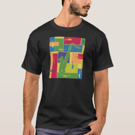 Saxofon Colorblocks Tee Shirt