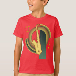 Saxofon Deco Tee Shirt
