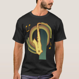 Saxofon Deco Tee Shirt